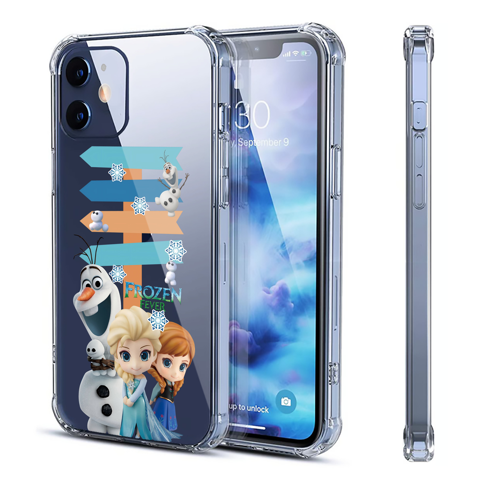 （画像用） アナと雪の女王 アンナ エルサ Frozen Anna Elsa 【iPhone 12シリーズ対応】透明スマホケース（クリアソフトケース）